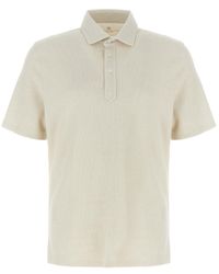 Brunello Cucinelli - Linen Cotton Polo Shirt - Lyst