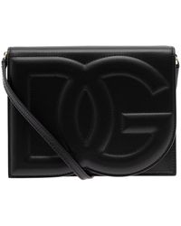 Dolce & Gabbana - Black Embossed Crossbody Bag Dolce&gabbana - Lyst