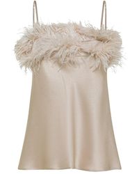 Antonelli - Top With Feathers - Lyst