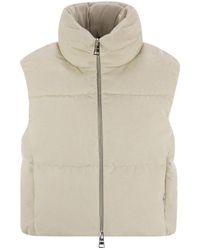 Herno - Velvet Sleeveless Down Jacket - Lyst