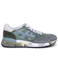 Premiata - 'Mick' Leather And Nylon Sneakers - Lyst