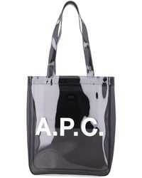 A.P.C. - Lou Glossy Pvc Tote Bag - Lyst