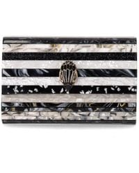 Kurt Geiger - Party Eagle Black White Clutch Bag - Lyst