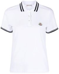 Moncler - Chest Logo Patch Polo Shirt - Lyst