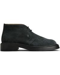 Tod's - Suede Leather Ankle Boot Shoes - Lyst
