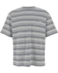 AFTER PRAY - Crewneck T-Shirt With All-Over Striped Motif - Lyst