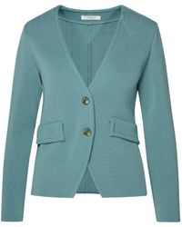 Charlott - Light Blue Cotton Jacket - Lyst