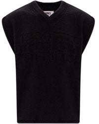 MM6 by Maison Martin Margiela - Wool Vest - Lyst