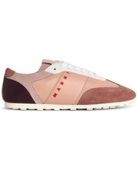 Marni - 'Softy Soccer' Leather Sneakers - Lyst