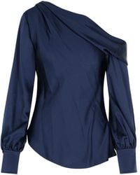 Jonathan Simkhai - 'Alice' Acetate Blend Blouse - Lyst