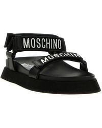 Moschino - Logo Sandals - Lyst