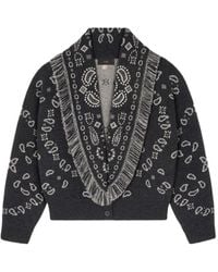 Alanui - Bandana Wool And Cashmere Cardi-Bomber - Lyst