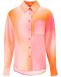 Art Dealer - Charlie Shirt In Jacquard Silk - Lyst