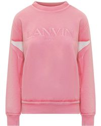 Lanvin - Overprinted Sweatshirt - Lyst
