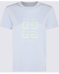 Givenchy - Light Blue Cotton 4g T-shirt - Lyst