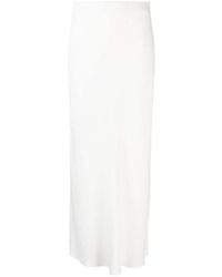 Brunello Cucinelli - Silk Blend Long Skirt - Lyst
