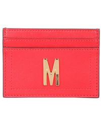 Moschino - Leather Card Holder - Lyst