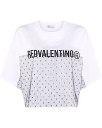 RED Valentino Logo-print Short-sleeve T-shirt - White