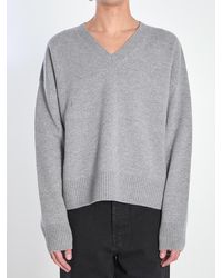Ami Paris - V-Neck Sweater - Lyst