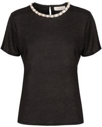 Zimmermann - Illuminate Linen T-shirt - Lyst