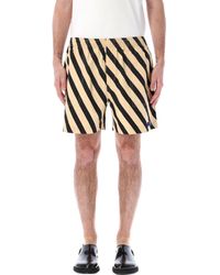 Bode - Domino Stripe Shorts - Lyst