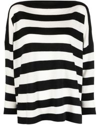 Daniela Gregis - Striped Wool Boatneck Sweater - Lyst