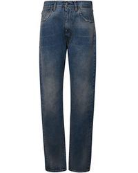 Maison Margiela - Light Blue Cotton Jeans - Lyst