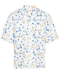 Marni - Bowling Shirt With Dripping Print - Lyst