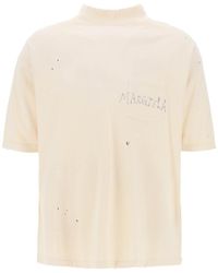 Maison Margiela - Handwritten Logo T Shirt With Written Text - Lyst
