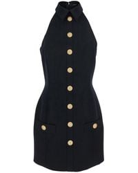 Balmain - Dress With Collar - Lyst