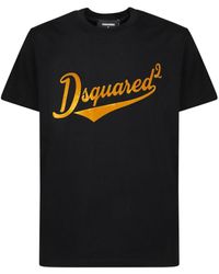 DSquared² - Short Sleeve Cotton T-Shirt With Logo - Lyst