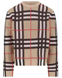 Burberry - Tartan Pattern Sweater - Lyst