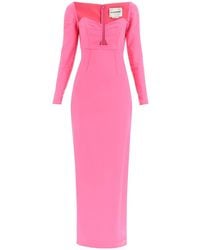 Roland Mouret - Maxi Pencil Dress With Cut Outs - Lyst