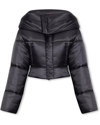 Alaïa - Cropped Insulated Jacket - Lyst