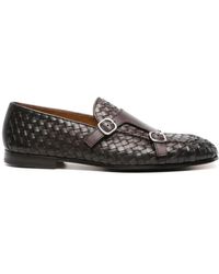 Doucal's - Woven Loafer With Buckles Shoes - Lyst