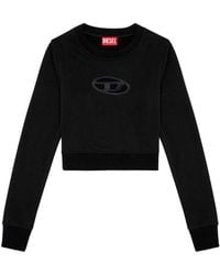 DIESEL - Logo Cotton Sweatshirt - Lyst