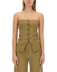 Alysi - Buttoned Bustier - Lyst