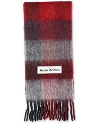 Acne Studios - Mohair Check Scarf - Lyst