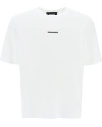 DSquared² - Slouch Fit T Shirt With Logo Print - Lyst