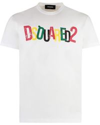 DSquared² - Cotton Crew-Neck T-Shirt - Lyst