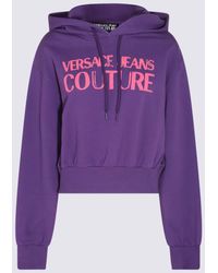 Versace Jeans Couture - Violet Cotton Sweatshirt - Lyst