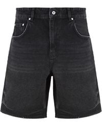 Represent - Denim Bermuda Shorts - Lyst