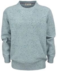Brunello Cucinelli - Crew-neck Sweater In Wool And Cashmere Mix - Lyst
