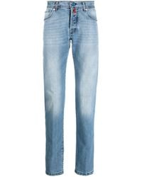 Kiton - Mid-wash Straight-leg Jeans - Lyst