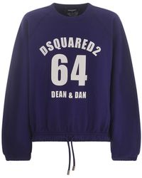 DSquared² - Dean & Dan Cotton Drawstring Sweatshirt - Lyst