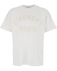Givenchy - Paris Cotton T-shirt - Lyst