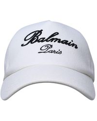 Balmain - Baseball Hat With Logo - Lyst