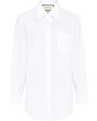 Gucci - Cotton Oversize Shirt - Lyst