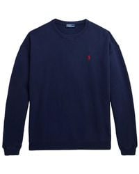 Polo Ralph Lauren - Cotton Fleece Crewneck Sweatshirt Clothing - Lyst