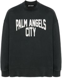 Palm Angels - Pa City Washed Cotton Sweatshirt - Lyst
